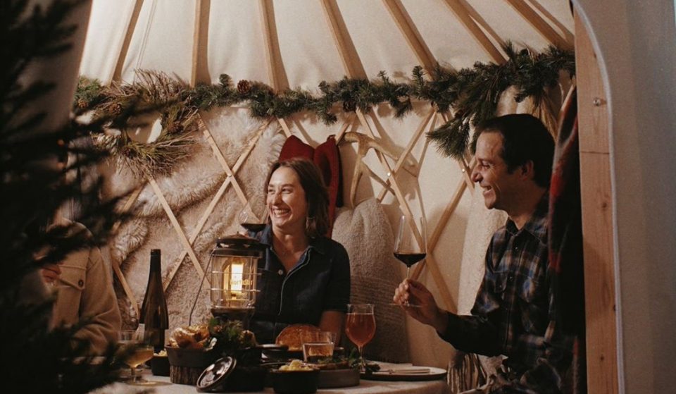 This Michelin-Starred Restaurant Has Set Up The Cutest Yurts For Outdoor Dining