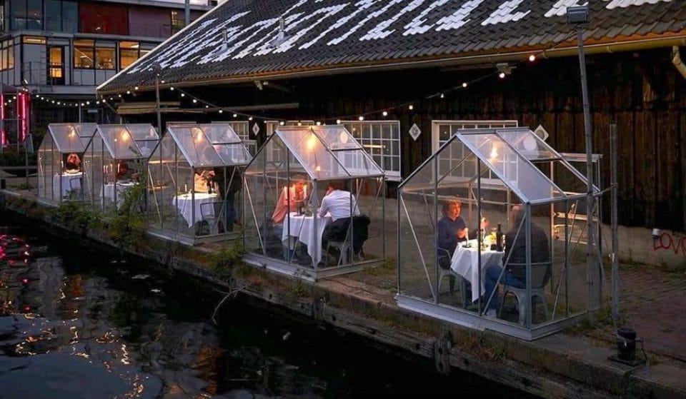 An Amsterdam Restaurant Made Little Greenhouses So Diners Can Enjoy A Meal While Social Distancing