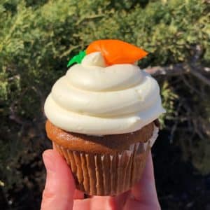 Carrot cake cupcake from Firehook Bakery in DC