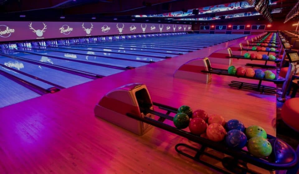 This Bowling Alley & Bar Serves Up Retro Vibes In An Upscale Setting