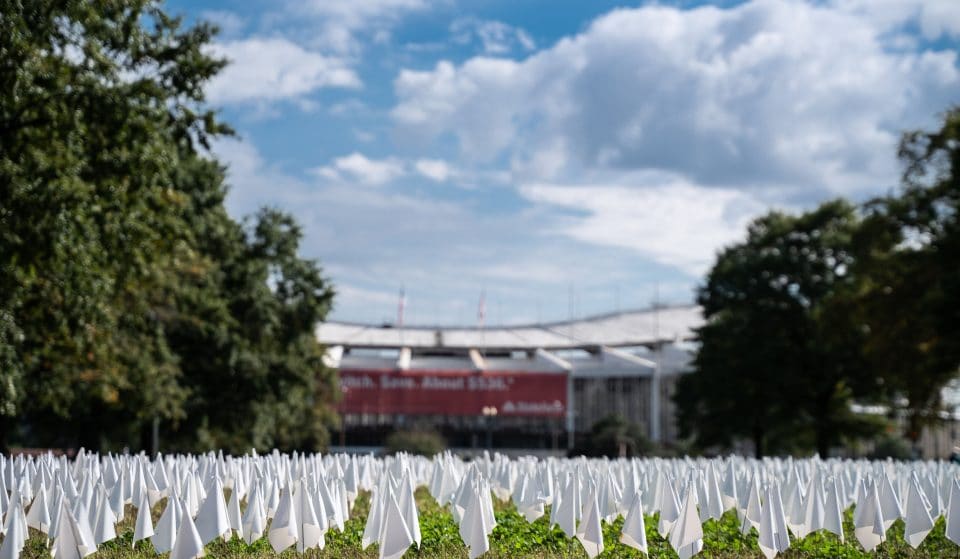 This New Art Installation In Southeast DC Features Over 220,000 White Flags