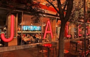 Exterior and neon lights for Jaleo by Jose Andres in DC