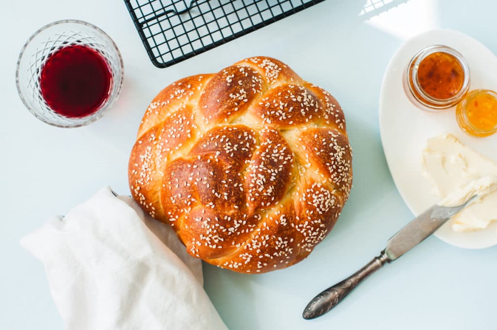 Challah and jam